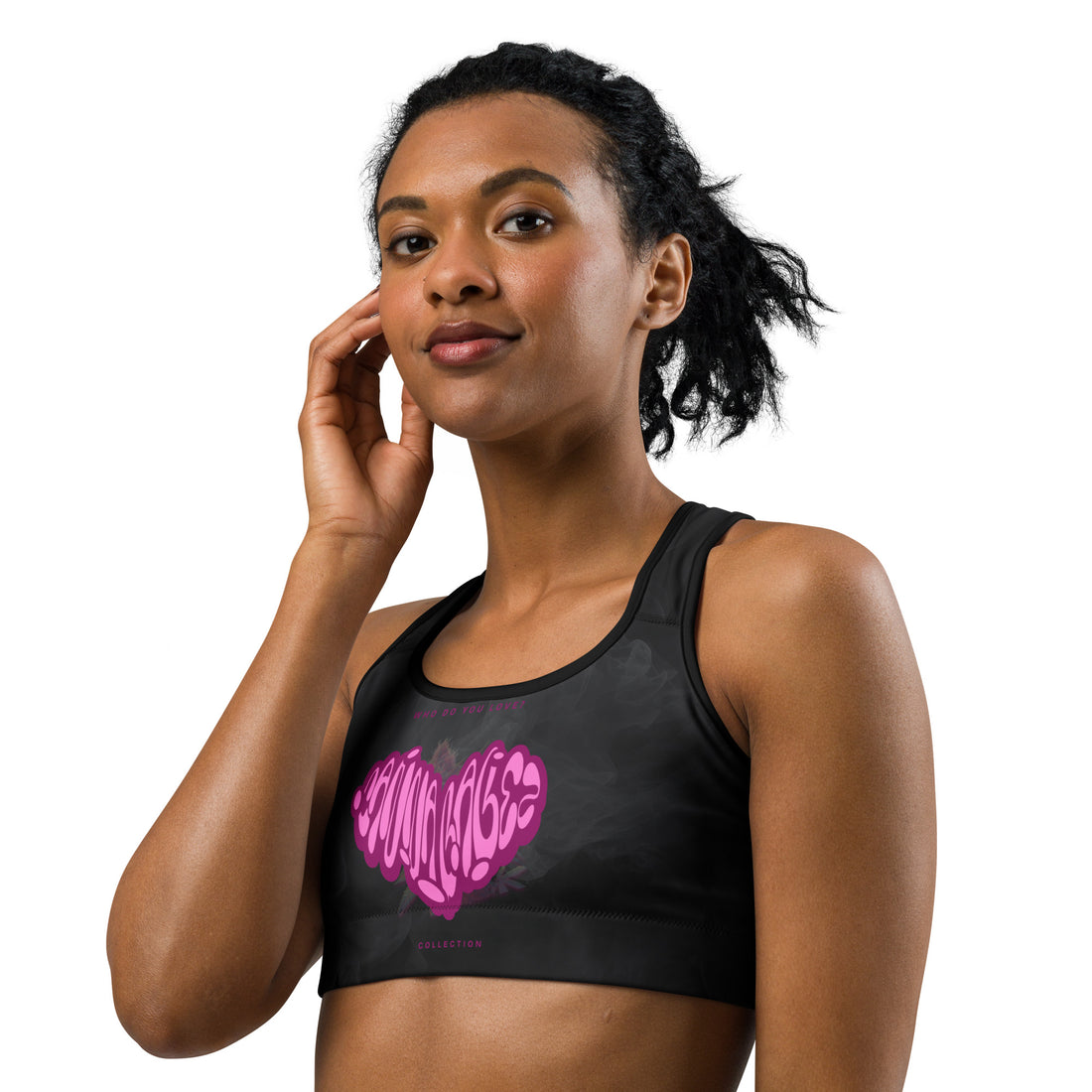 Cannababez &quot;Who Do You Love?&quot; Sports Bra