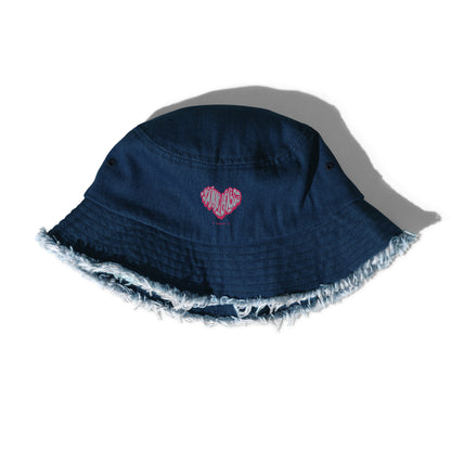 Cannababez &quot;Who Do You Love?&quot; Denim Bucket Hat