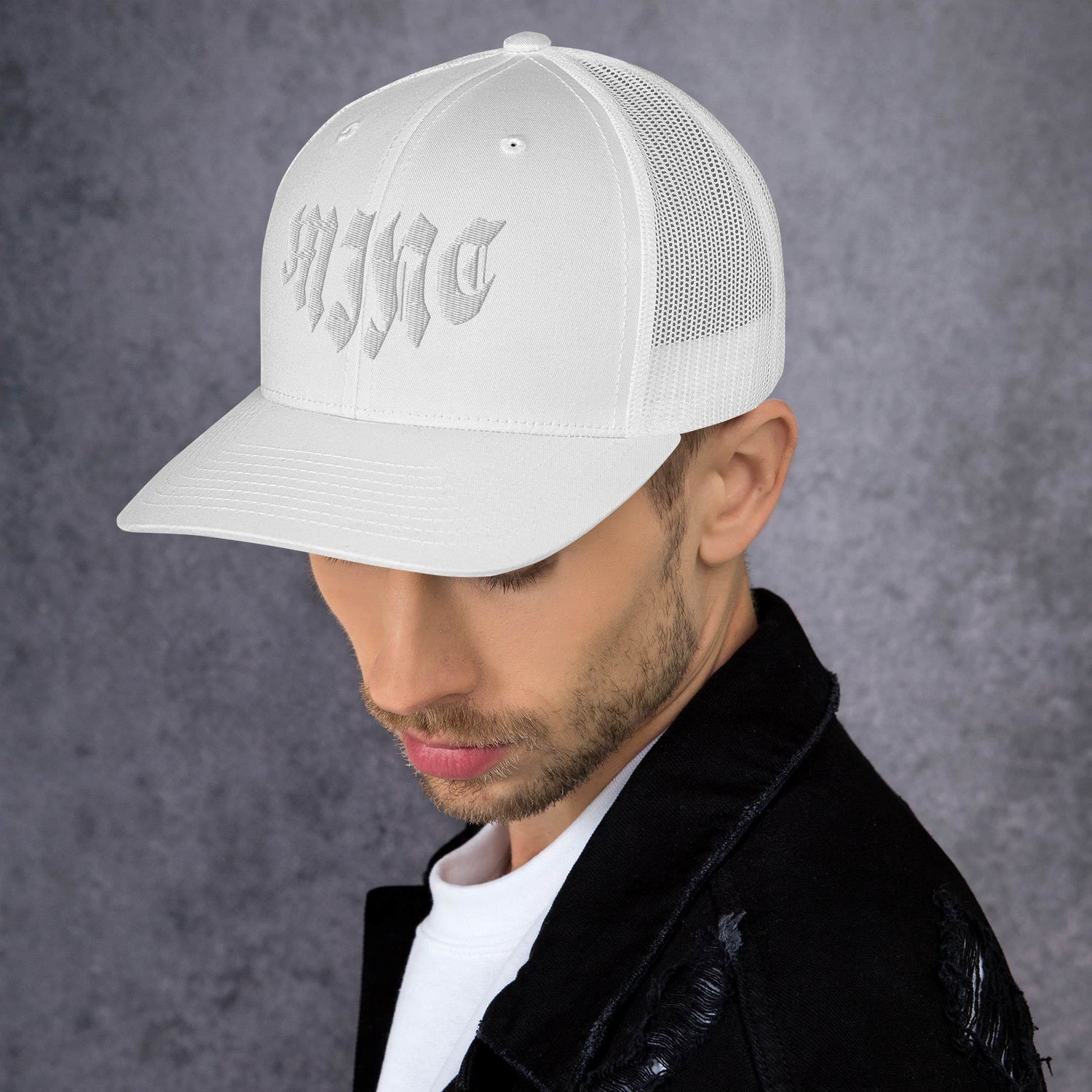 We the Wave Trucker Hat [Pure White]